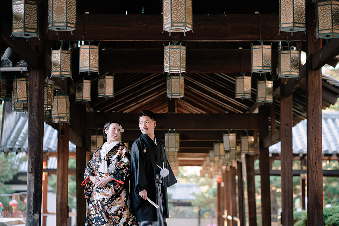 京都前撮り・フォトウェディングの和装ロケプラン 参考写真