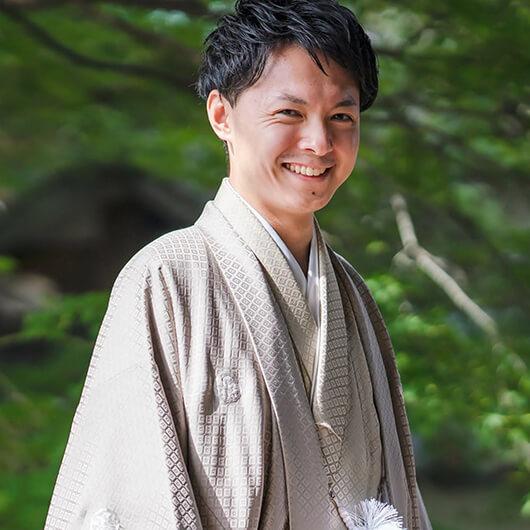 京都和装前撮り・フォトウェディングの京都好日の紋付袴