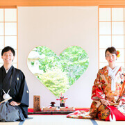 京都前撮りで人気の正寿院で正座ショット