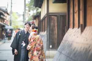 京都和装前撮り・フォトウェディングのフォトグラファー大西盛太が撮影