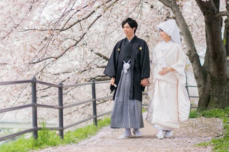 京都の桜前撮り・フォトウェディングは和装で撮影するのがおすすめ