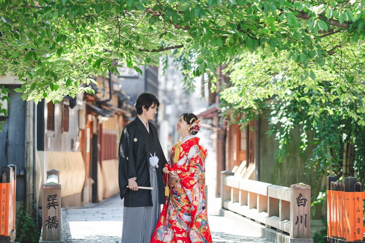 京都和装前撮りは安いロケーションが人気