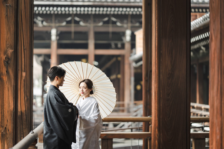 世界遺産の西本願寺で撮影できる京都前撮り
