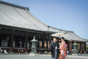 京都和装前撮りは西本願寺で