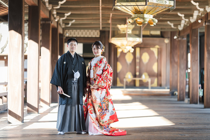 世界遺産の西本願寺で京都前撮りができる贅沢