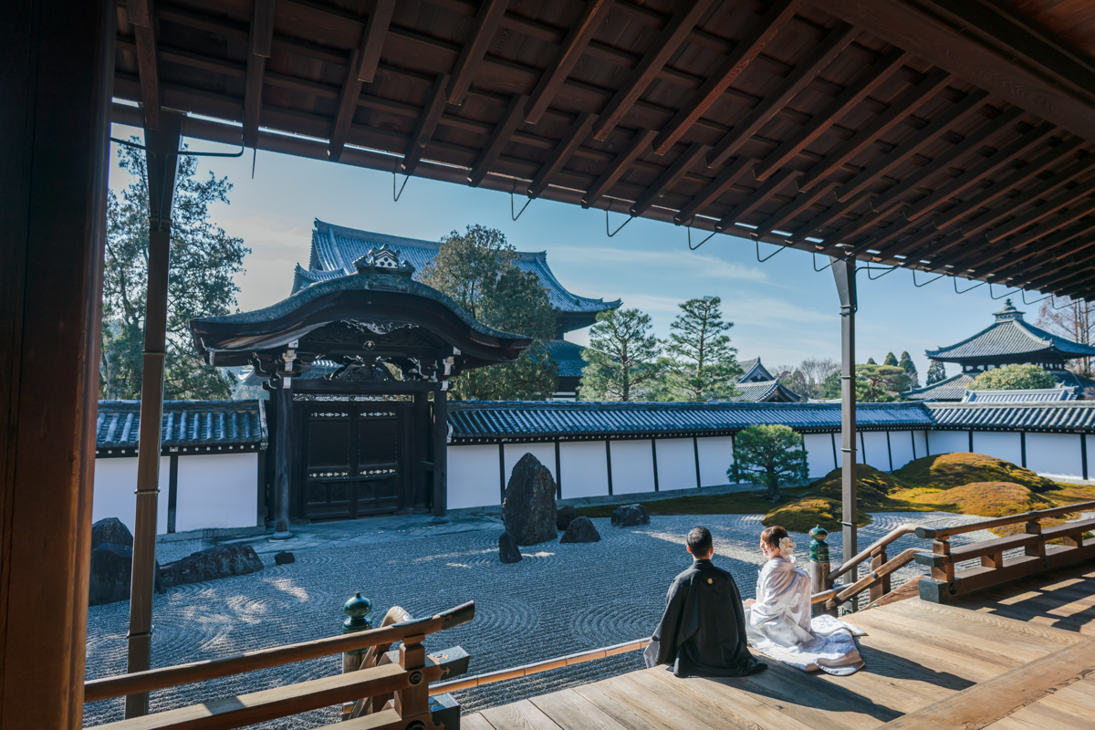 東福寺前撮り「本坊庭園の美しい景色」