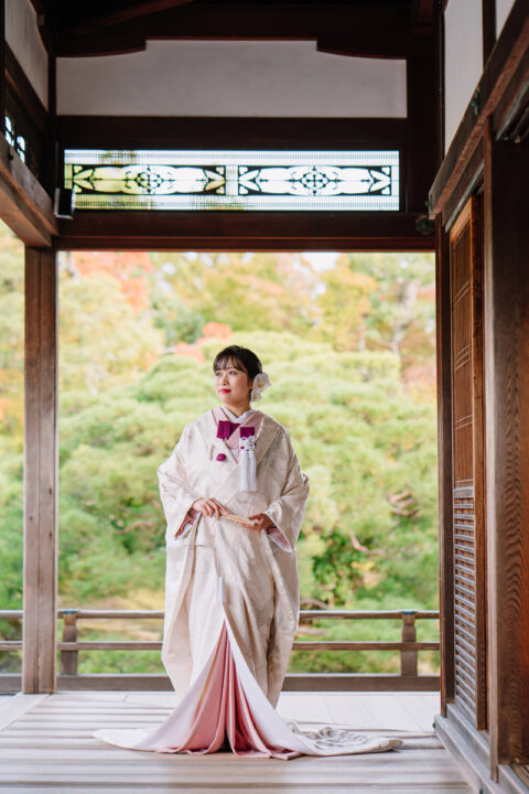 京都の世界遺産・御室仁和寺での前撮りは秋がおすすめ