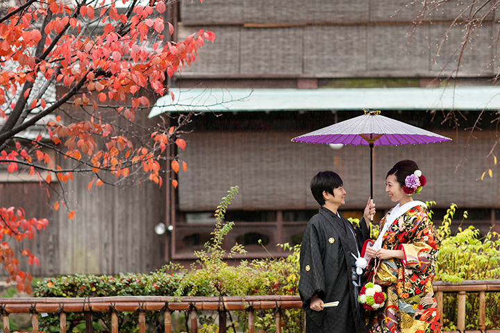 秋　前撮り　祇園
