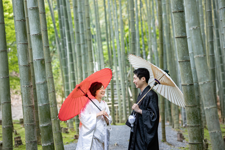 京都の和装前撮り・フォトウェディングは圓光寺の竹林がおすすめです