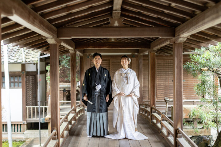 桜の京都和装前撮り・フォトウェディングは毘沙門堂がコスパ高い