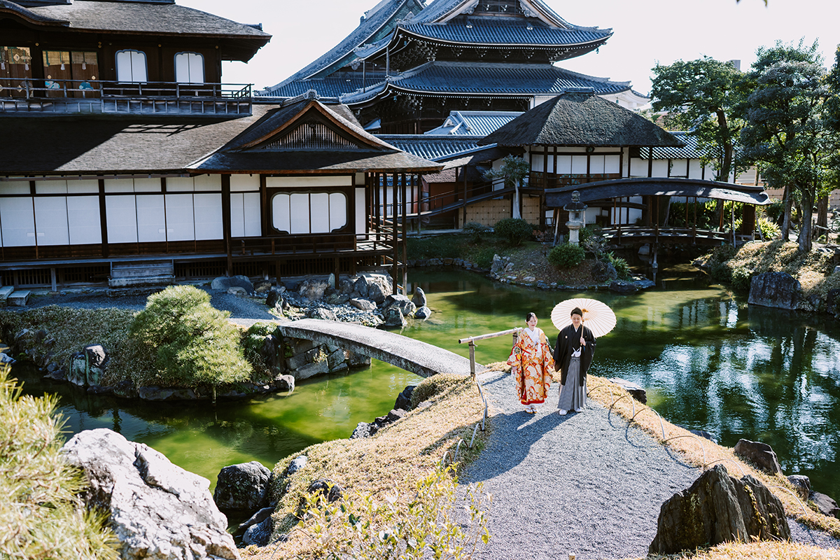 京都の前撮りで失敗しない、後悔しない西本願寺の飛雲閣