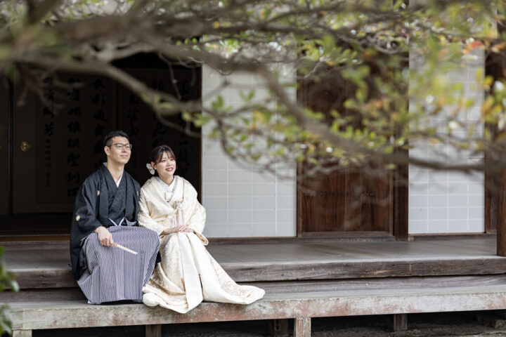 京都の和装前撮りは萬福寺の縁側がおすすめ