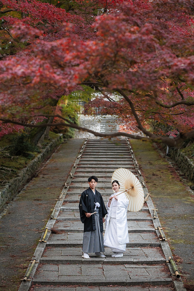 40代におすすめの京都前撮り「毘沙門堂」