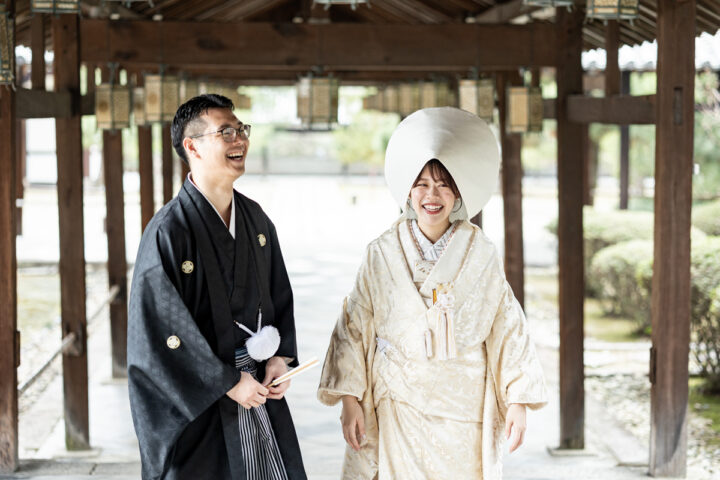 京都の萬福寺で和装前撮り・フォトウェディングは白無垢が人気