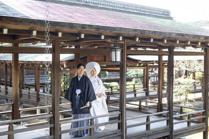 京都のフォトウェディングは大覚寺前撮りがおすすめです