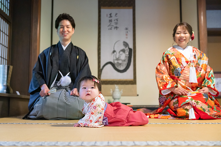 京都　前撮り　家族　