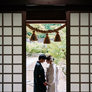 正寿院前撮りの襖越しの境内