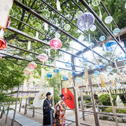 正寿院前撮りで人気の風鈴祭り