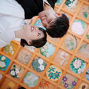 正寿院前撮りの一面の天井画