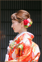 京都前撮り・フォトウェディングの和装髪型