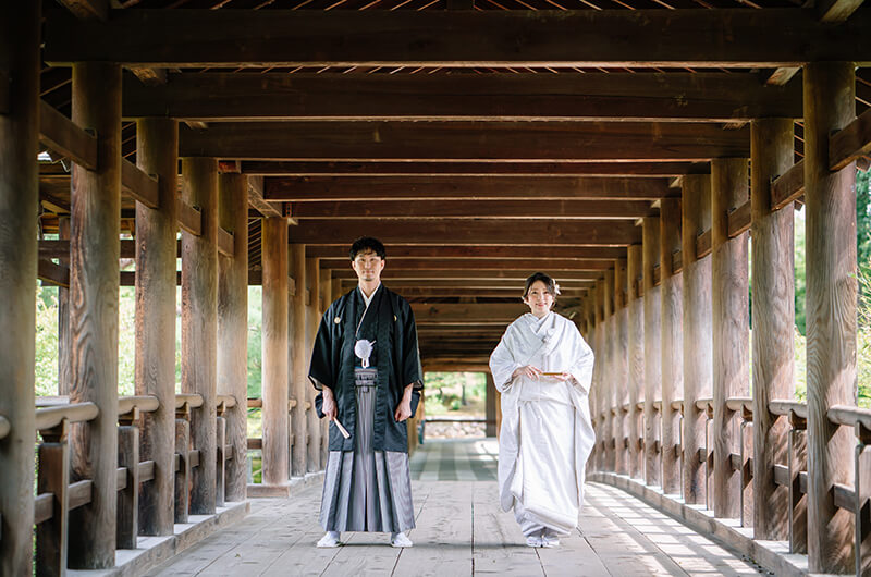 京都の東福寺は和装前撮りやフォトウェディングの口コミ人気が高いロケーション