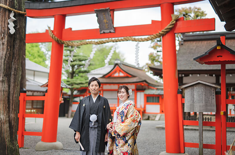 京都の吉田神社は和装前撮り・フォトウェディングの静かなロケーション